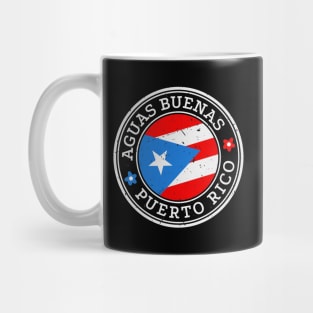 Aguas Buenas Puerto Rico Puerto Rican Pride Flag Mug